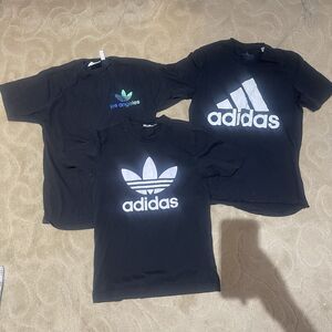 Lot of 3 Adidas Men's T-Shirt Size XS Trefoil Logo Graphic Athletic Kids 10y-12y